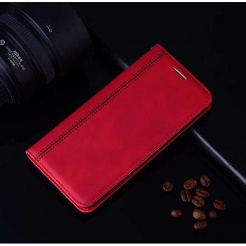 Caja Protector de Cuero con Imán y Compartimento para Samsung A12