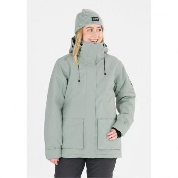 SLOPE Chescott Damen‑Skijacke – Grau, Size S, hohe Wasserdichte