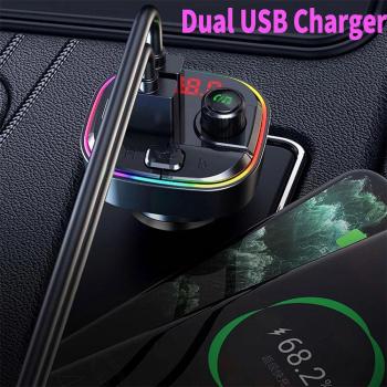 Transmetteur FM 5.0 avec Bluetooth, QC3.0, PD et rétro-éclairage audio