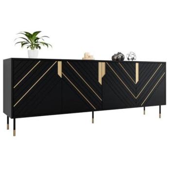 MOBILIER1 Aparador Charlotte P101, 72x204x40cm, Aglomerado laminado, mdf