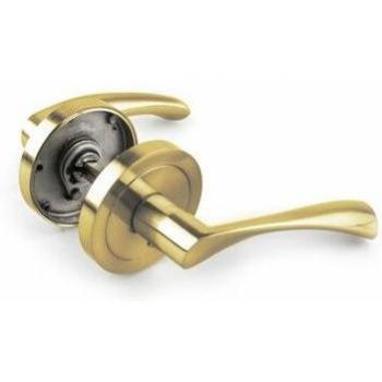 Manilla Curva de Aluminio Oro Brillo 65mm
