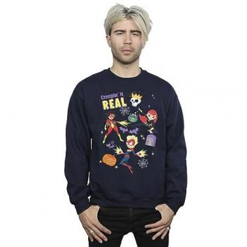 Sweatshirt à Col Rond Marvel Creepin It Real pour Homme