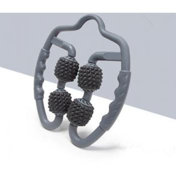 U-Shaped Trigger Point Roller for Fitness and Yoga with 4 Wheels