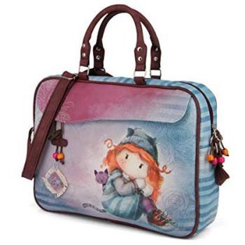 Bolso Bandolera para Laptop Forever Ninette 2018, 37 cm, Azul