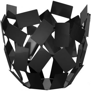Alessi Scirocco Zitrusbehälter – Schwarz, Edelstahl