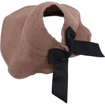 Chapeau de soleil tricoté pour femmes avec bord large