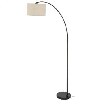 Licht-erlebnisse Bogenlampe, 200 cm, Schwarz Beige