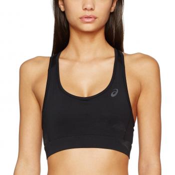 ASICS Frauen-Sport-BH Racerback, Schwarz, High-Performance – L