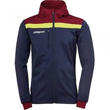 Uhlsport Kinder Offense 23 Multi Hood Jacke, Marine/Bordeaux/Fluo gelb, Größe 152