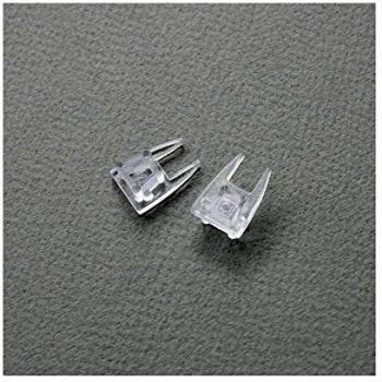 Terminaison profilé LED verre gris (x2)