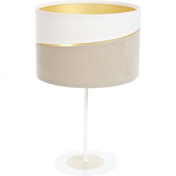 Euluna lampe à poser Susan blanche/beige/dorée