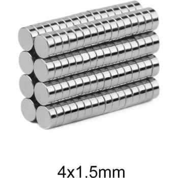 4x1.5 mm Neodymium Small Round Magnets