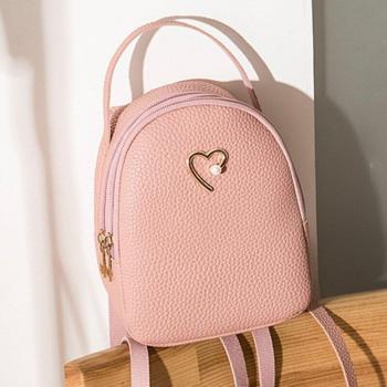 Outdoor Pink PU Leather Women’s Bag