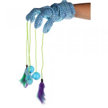 Gant amusant pour chat bleu 55 cm x 3.8 cm Flamingo
