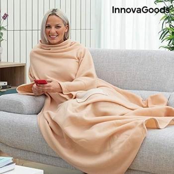 INNOVAGOODS Beige Central Pocket Sleeve Blanket – Faboulazy