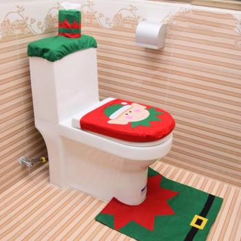 Tapa de Inodoro Temática Navidad – Conjunto Papá Noel de 3 Fundas