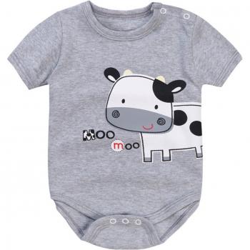 Infant Summer Cow Print Bodysuit for Newborns