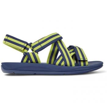 Sandalias Camper Match para hombre en tonos azules y verdes con tiras cruzadas