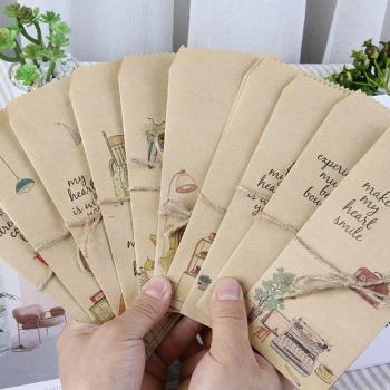 Enveloppe 30 pièces – Papier Kraft Rétro et Mignon
