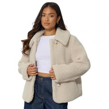 Veste Boutonnée PixieGirl Petite en Peluche