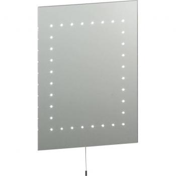 Espejo de baño Mareh Glass, iluminado, vidrio espejado, IP44