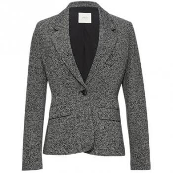 Blazer Negro-Blanco de Lujo
