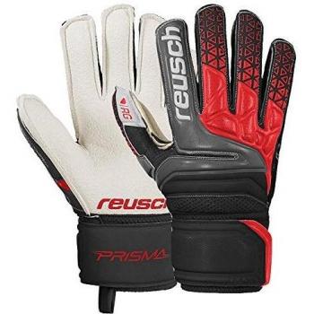 Reusch Prisma RG Junior Handgelenk‑ und Fingerschutz (Hartplatz) – Schwarz/Rot