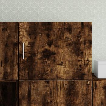 Armario de pared madera ingeniería roble ahumado 50x42,5x40 cm Vidaxl