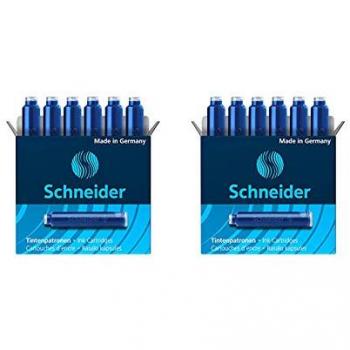 Kit de stylos rollers rechargeables Ray : 100 cartouches bleues – Schneider