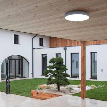 Bado 50 cm IP54 Ceiling Lamp in White