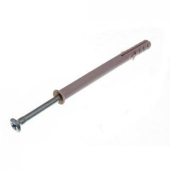 Durable Frame Fixing Screw with Nylon Wall Plug Window Anchor M10 X 120MM (50 Count)