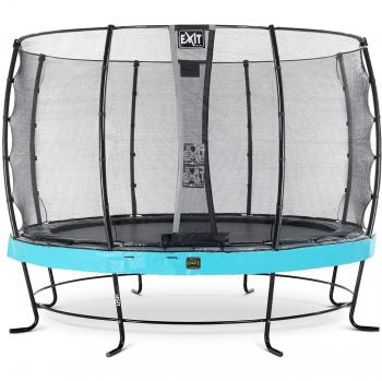 EXIT Trampolin Ø 427 cm – Elegant, Premium, blau, Economy-Netz