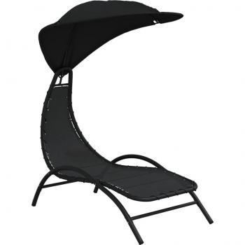 Sdraio Relax Acciaio Nero 167x80x195