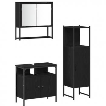 Kit de salle de bain 3 pièces en chêne noir