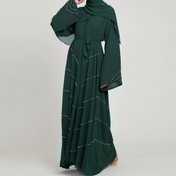Abayas Vert Foncé Kaftan Femme