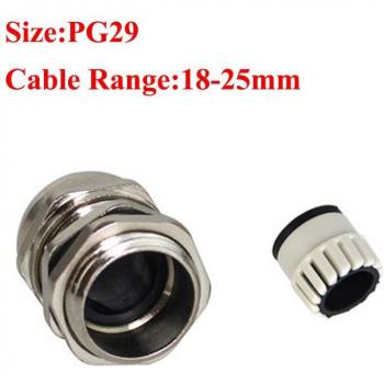 IP68 PG Series Waterproof Cable Gland for 3-44mm Nickel Plated Brass Connector (1PC)