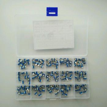 Mixed‑Value Trimpot Kit – 150 Units (100 Ω–1 M Ω)