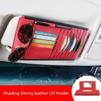 Organizador de Parasol de Coche con Compartimentos para Gafas y Tarjetas