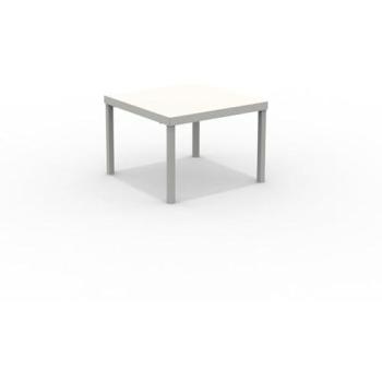 Mesa de jardín cuadrada metal gris 40x40 cm 38,5h