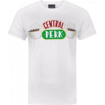 Central Perk T-Shirt Uomo XXL Bianco – Long Sleeve