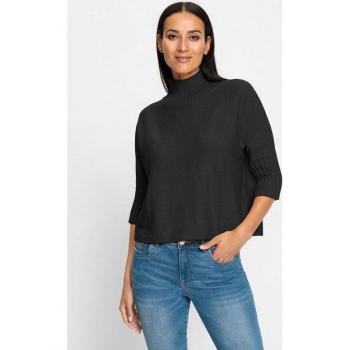 Veste pull col montant noir 50% viscose – Rick Cardona – 48