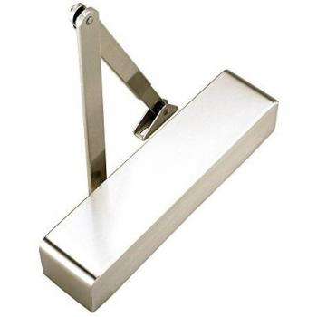 Briton 1120B.S.SSS Size 2-4 CE Stainless Steel Door Closer with Soft Cover and Plated Flat Form Arm