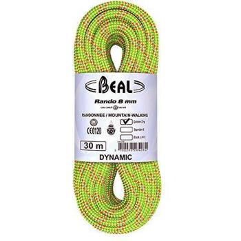 Beal Rando 8mm Dynamic Rope Golden Dry Yellow 20m