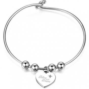 Collana da donna di Sagapò con braccialetto e charms personalizzabili Be My Always modello Trendy codice SBM19