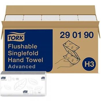 Tork Hand Towels V fold White 2 Ply 290190 Pack of 15 of 250 Sheets