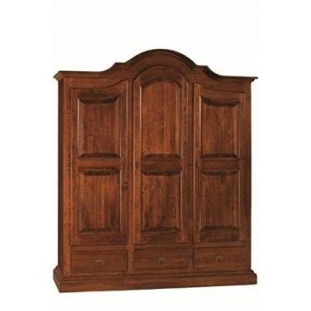 Estantería de madera Arté Pobre: armario de 3 puertas y cajón