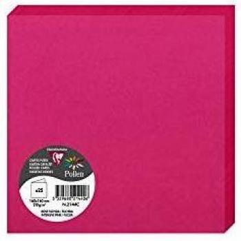 Carte Double faire part Pollen 210g 160 x 160 mm par 25