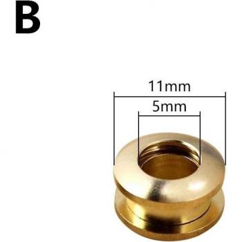 One‑Piece Brass Screw Back Eyelet & Washer Grommet – 1 Count