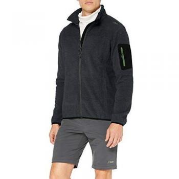 Pull à capuche polaire Homme Jungle/Edera – CMP 54