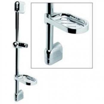 Barra de Ducha con Jabonera Cromo Electro DH